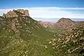 Casa Grande Peak (left) and Vernon Bailey Peak (right)