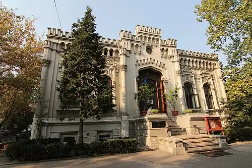 Local/Wallachian Gothic Revival - Cezar Librecht House (Strada Lupu Dionisie no. 46), Bucharest, 1860–1865, by Luigi Lipizer[35]