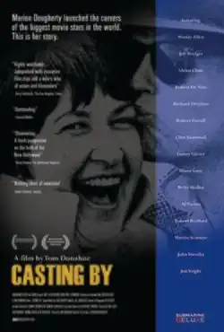 Black and white picture of Marion Dougherty and George Roy Hill with the title Casting By and credits underneath