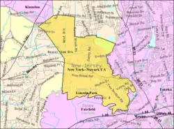 Census Bureau map of Lincoln Park, New Jersey