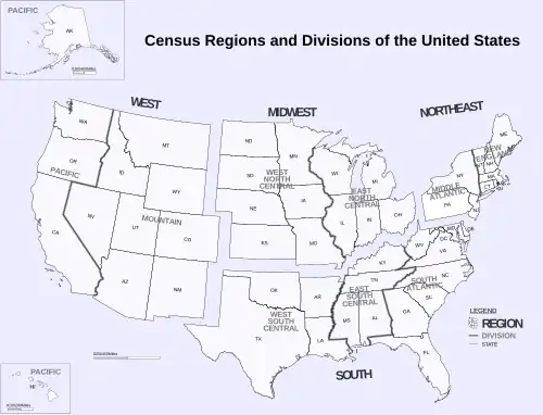 The U.S. Census Bureau's geographic definition of the Mid-Atlantic includes three states, New Jersey, New York, and Pennsylvania
