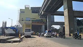 Station under construction in December 2023