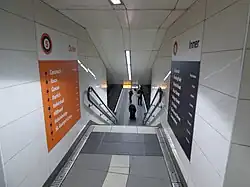 Stairs to the platforms