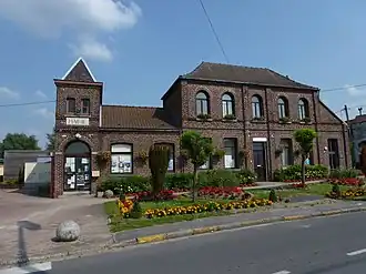 The town hall in Château-l'Abbaye
