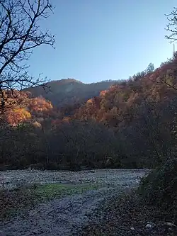 River valley in the south of Khanagah village