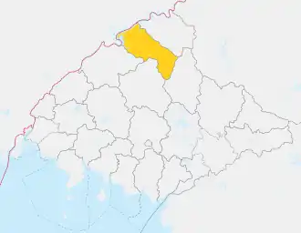 Location of Changsŏng County
