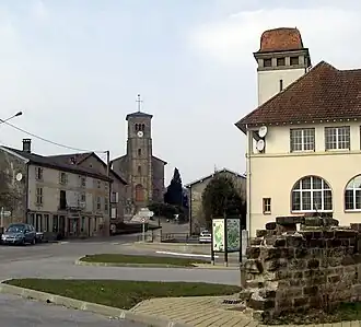 The centre of the village of Charmois-l'Orgueilleux
