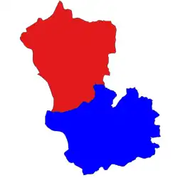 Location (in red) in Chauk district