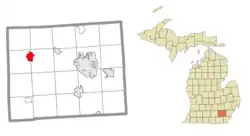 Location within Washtenaw County