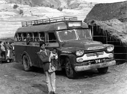 Image 123A Chevrolet bus of Nepal Transport Service in 1961. (from Intercity bus service)