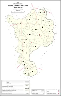 Map of Chhatoh CD block