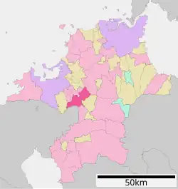Location of Chikushino