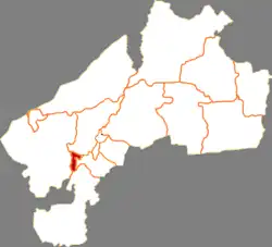 Location of Fularji within Qiqihar City