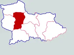 Location in Shangqiu