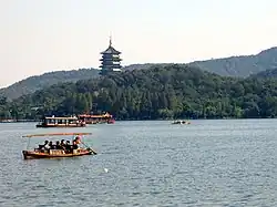 Image 18Lakes can have significant cultural importance. The West Lake of Hangzhou has inspired romantic poets throughout the ages, and has been an important influence on garden designs in China, Japan and Korea. (from Lake)