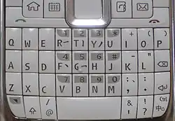 Keyboard of the model for the Chinese market