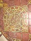 Christ Church, Welshpool. Chancel floor tiles