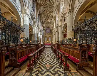 Interior of Christ Church Cathedral, Oxford