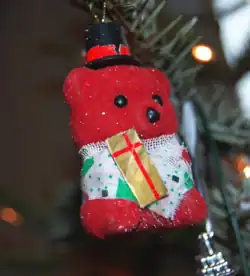 Toy bear decoration