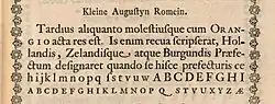 van Dijck's Kleine Augustyn roman type
