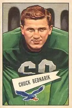 1949 first overall pick Chuck Bednarik was one of the last NFL players to play offense and defense