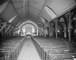 Interior of the church