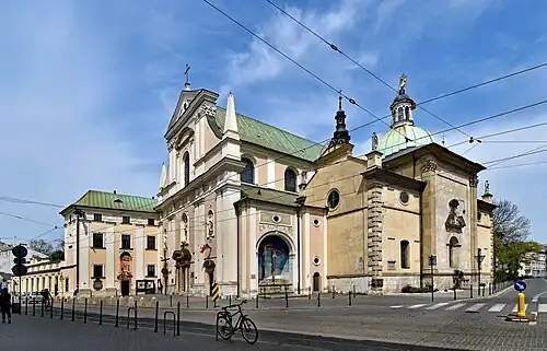 Church and monastery, view from Karmelicka Street
