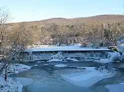 Waterfall in the village of Abercorn, Québec