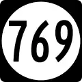 State Route 769 marker
