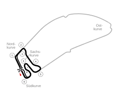 Layout of the Hockenheimring