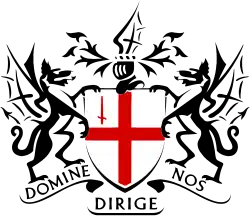 The Corporation's logo is a stylised form of the coat of arms of the City of London