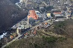 Aerial view of Hollóháza