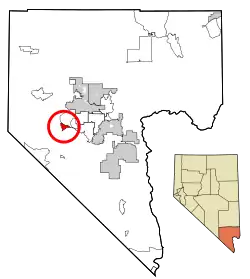 Location of Blue Diamond in Clark County, Nevada