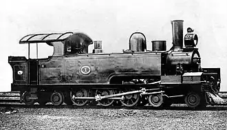 Locomotive NGR no. 1 with Ramsbottom safety valves and a smaller headlight