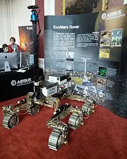 A prototype of the ExoMars Rover at the 2015 Cambridge Science Festival