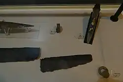 A dagger, a ring and tips of swords