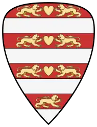 The "Árpád stripes": four silver and four red stripes