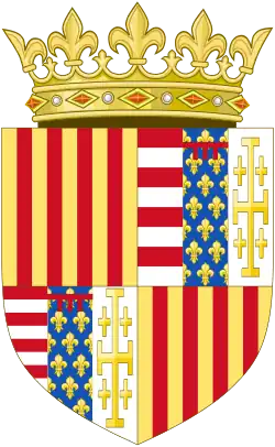 Coat of arms under the Aragonese Regime of Naples