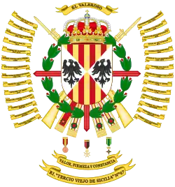 Coat of Arms of the 67th Infantry Regiment "Tercio Viejo de Sicilia" (RI-67)
