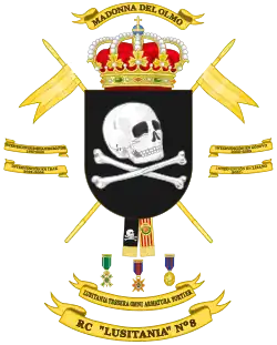 Coat of Arms of the 8th Cavalry Regiment Lusitania (RC-8)
