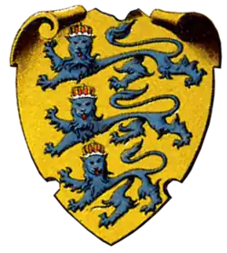 Coat of arms of the Estonian Knighthood as documented in Baltisches Wappenbuch