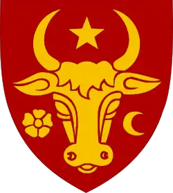 Coat of armsb (14th–15th cent.) Coat of arms (1855) of Moldova