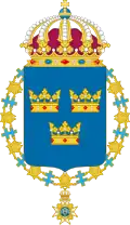 Lesser coat of arms of Sweden