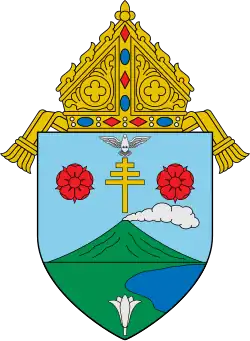 Coat of arms of the Diocese of Legazpi