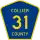 County Road 31 marker