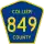 County Road 849 marker