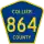 County Road 864 marker