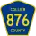 County Road 876 marker