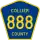 County Road 888 marker