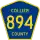 County Road 894 marker